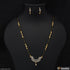 1 Gram Gold Plated With Diamond Casual Design Mangalsutra Set For Women - Style A211