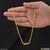 1 gram gold plated with diamond casual design necklace for