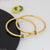 1 Gram Gold Plated With Diamond Eye-catching Design Bangles