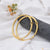 1 Gram Gold Plated With Diamond Eye-catching Design Bangles