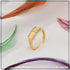 1 Gram Gold Plated With Diamond Eye-catching Design Ring For Ladies - Style Lrg-107