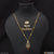 1 gram gold plated with diamond charming design necklace for