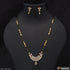 1 Gram Gold Plated With Diamond Chic Design Mangalsutra Set For Women - Style A236