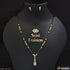 1 Gram Gold Plated With Diamond Chic Design Mangalsutra Set For Women - Style A277