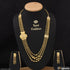 1 Gram Gold Plated with Diamond Classic Design Necklace Set for Women - Style A340