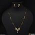 1 Gram Gold Plated With Diamond Cool Design Mangalsutra Set For Women - Style A212