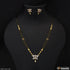 1 Gram Gold Plated With Diamond Cool Design Mangalsutra Set For Women - Style A241