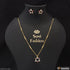 1 Gram Gold Plated with Diamond Cool Design Necklace Set for Ladies - Style A432