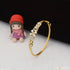 1 Gram Gold Plated With Diamond Decorative Design Bracelet For Ladies - Style A230