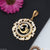 1 gram gold plated om with diamond delicate design pendant