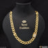 1 Gram Gold Plated with Diamond Design High-Quality Chain for Men - Style C651