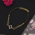 1 Gram Gold Plated With Diamond Designer Mangalsutra Bracelet For Women - Style A192