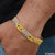 1 gram gold plated with diamond excellent design bracelet