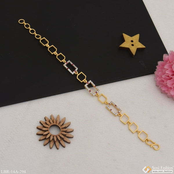 pretty sky flower design chain bracelet Rakhi for bhabhi, sister | Buy  Online Bracelet Rakhi