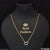 1 gram gold plated with diamond exclusive design necklace