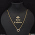 1 Gram Gold Plated with Diamond Exclusive Design Necklace for Ladies - Style A235