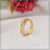 1 Gram Gold Plated With Diamond Extraordinary Design Ring