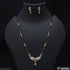 1 Gram Gold Plated With Diamond Fancy Design Mangalsutra Set For Women - Style A182