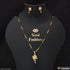 1 Gram Gold Plated With Diamond Fancy Design Mangalsutra Set For Women - Style A263