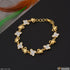 1 Gram Gold Plated With Diamond Finely Detailed Bracelet For Ladies - Style A242