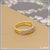 1 gram gold plated with diamond finely detailed design ring