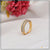 1 gram gold plated with diamond finely detailed design ring