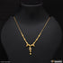 1 Gram Gold Plated with Diamond Finely Detailed Necklace for Lady - Style A096