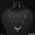 1 Gram Gold Plated With Diamond Funky Design Mangalsutra Set For Women - Style A165