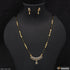 1 Gram Gold Plated With Diamond Funky Design Mangalsutra Set For Women - Style A234