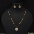 1 Gram Gold Plated With Diamond Funky Design Mangalsutra Set For Women - Style A243