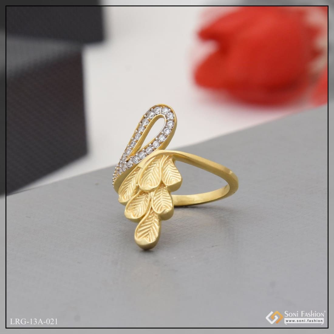Designer Yellow Gold Diamond Wedding Ring JL AU RD RN 9289Y