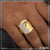 1 gram gold plated om with diamond glittering design ring