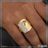 1 Gram Gold Plated Om with Diamond Glittering Design Ring for Men - Style B257
