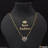 1 Gram Gold Plated With Diamond Gorgeous Design Necklace For Ladies - Style A233
