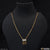 1 gram gold plated with diamond graceful design necklace for