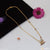 1 gram gold plated with diamond graceful design necklace for