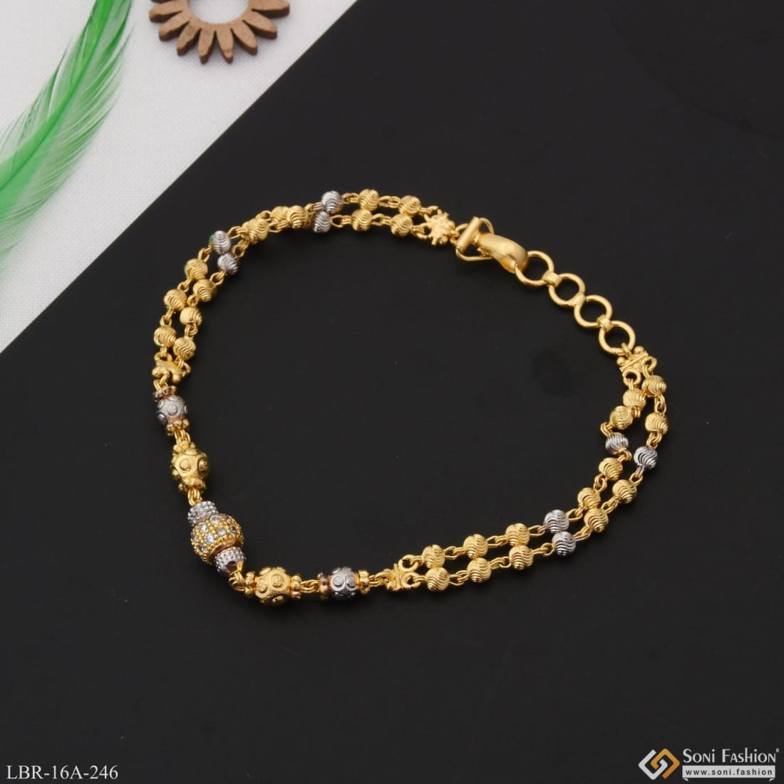 24 carat gold plated ladies bracelet | rajgharana gold forming jewellery