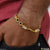1 gram gold plated with diamond hand-crafted rudraksha