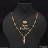 1 Gram Gold Plated with Diamond High-Class Design Necklace for Ladies - Style A300