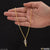 1 gram gold plated with diamond high-class design necklace