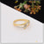 1 gram gold plated with diamond high-class design ring for