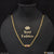 1 gram gold plated with diamond lovely design necklace for