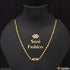 1 Gram Gold Plated with Diamond Lovely Design Necklace for Ladies - Style A230