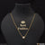 1 gram gold plated with diamond pretty design necklace for