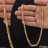 1 Gram Gold Plated with Diamond Sophisticated Design Chain for Men - Style C619