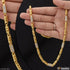 1 Gram Gold Plated With Diamond Sophisticated Design Chain For Men - Style C681