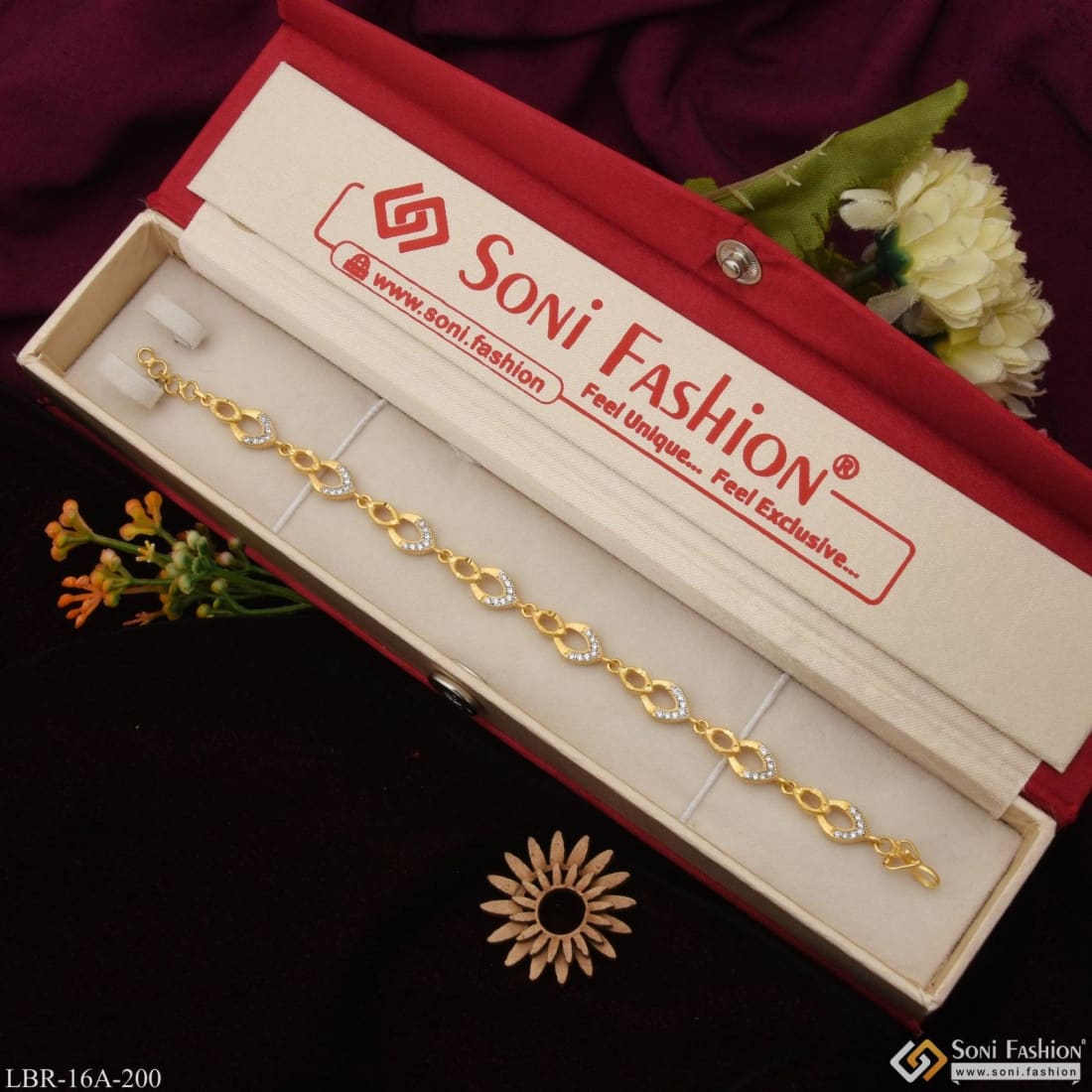 Plain One Gram Gold Bracelet Simple Chain Design Daily Wear BRAC569