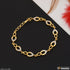 1 Gram Gold Plated With Diamond Sparkling Design Bracelet For Ladies - Style A200