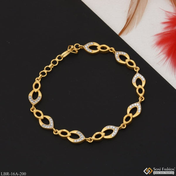 1 Gram Gold Forming Superior Quality Gorgeous Design Bracelet for Men -  Style C321 – Soni Fashion®