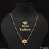 1 Gram Gold Plated with Diamond Sparkling Design Necklace for Ladies - Style A265